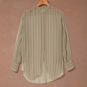 Aritzia Wilfred Le Fou Silk Blouse
